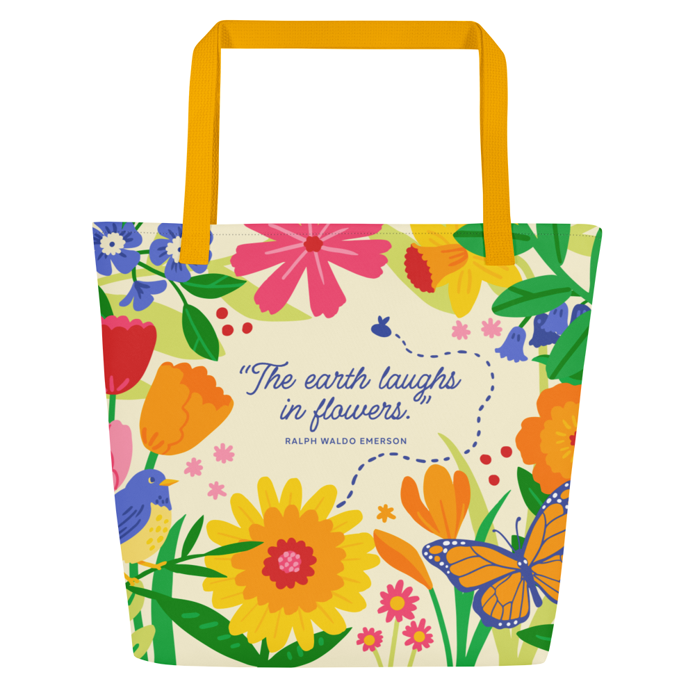 Flower Garden - Library Tote