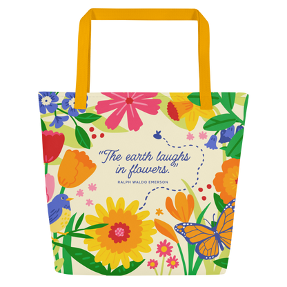 Flower Garden - Library Tote