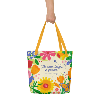 Flower Garden - Library Tote