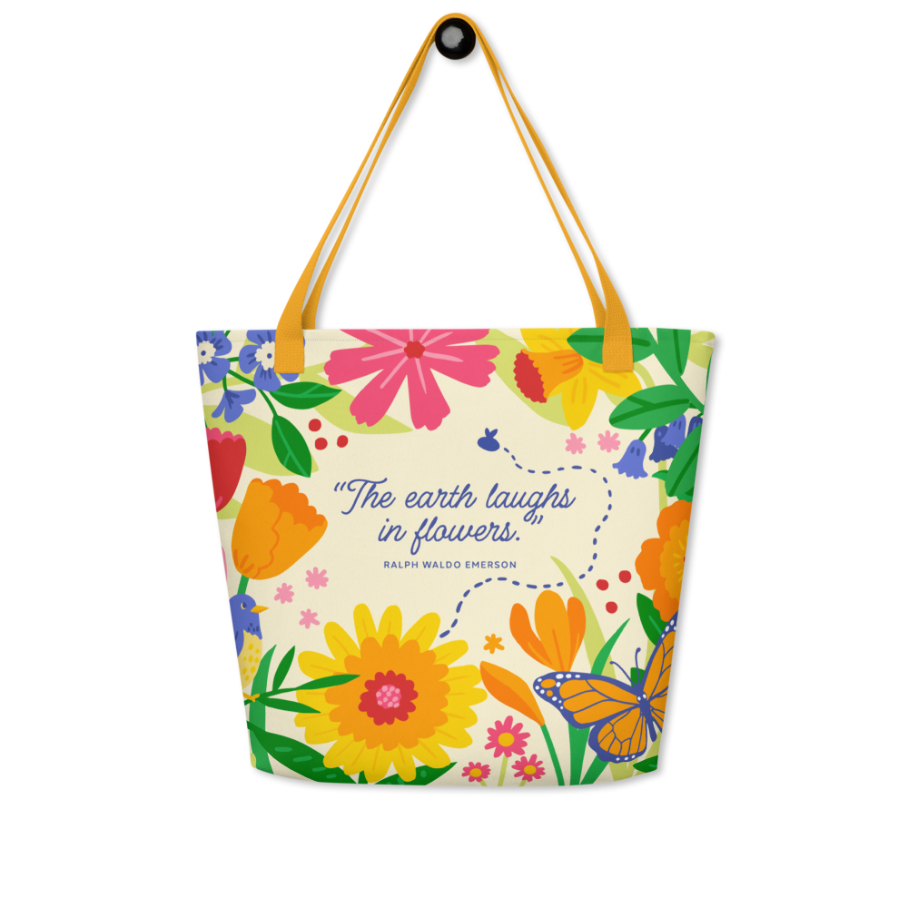 Flower Garden - Library Tote