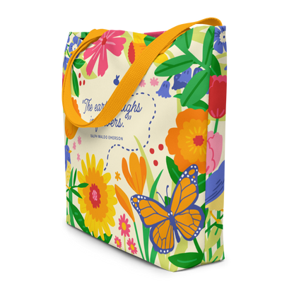 Flower Garden - Library Tote