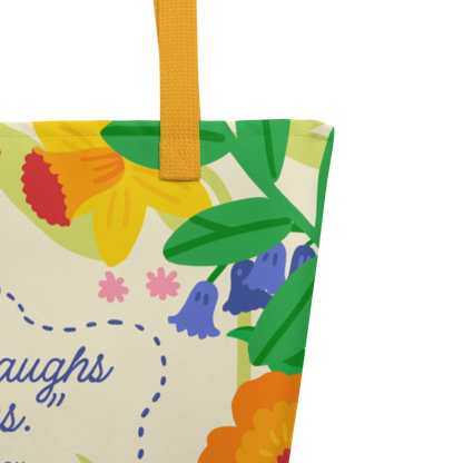 Flower Garden - Library Tote